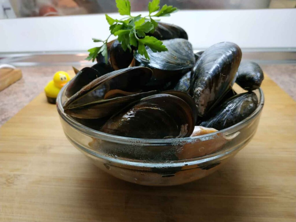 Mejillones al vapor